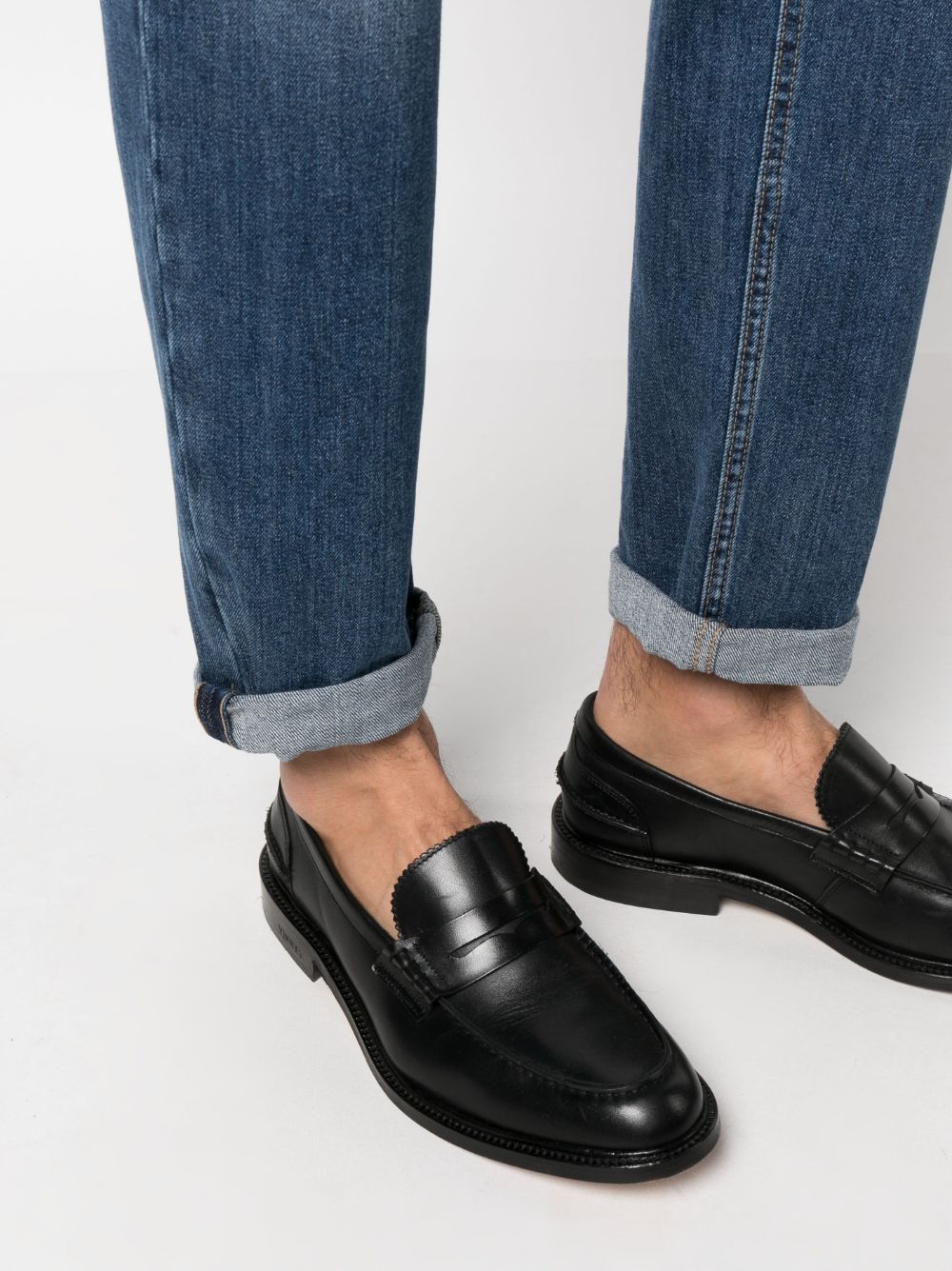 Brunello Cucinelli Jeans Blu Outer: Leather