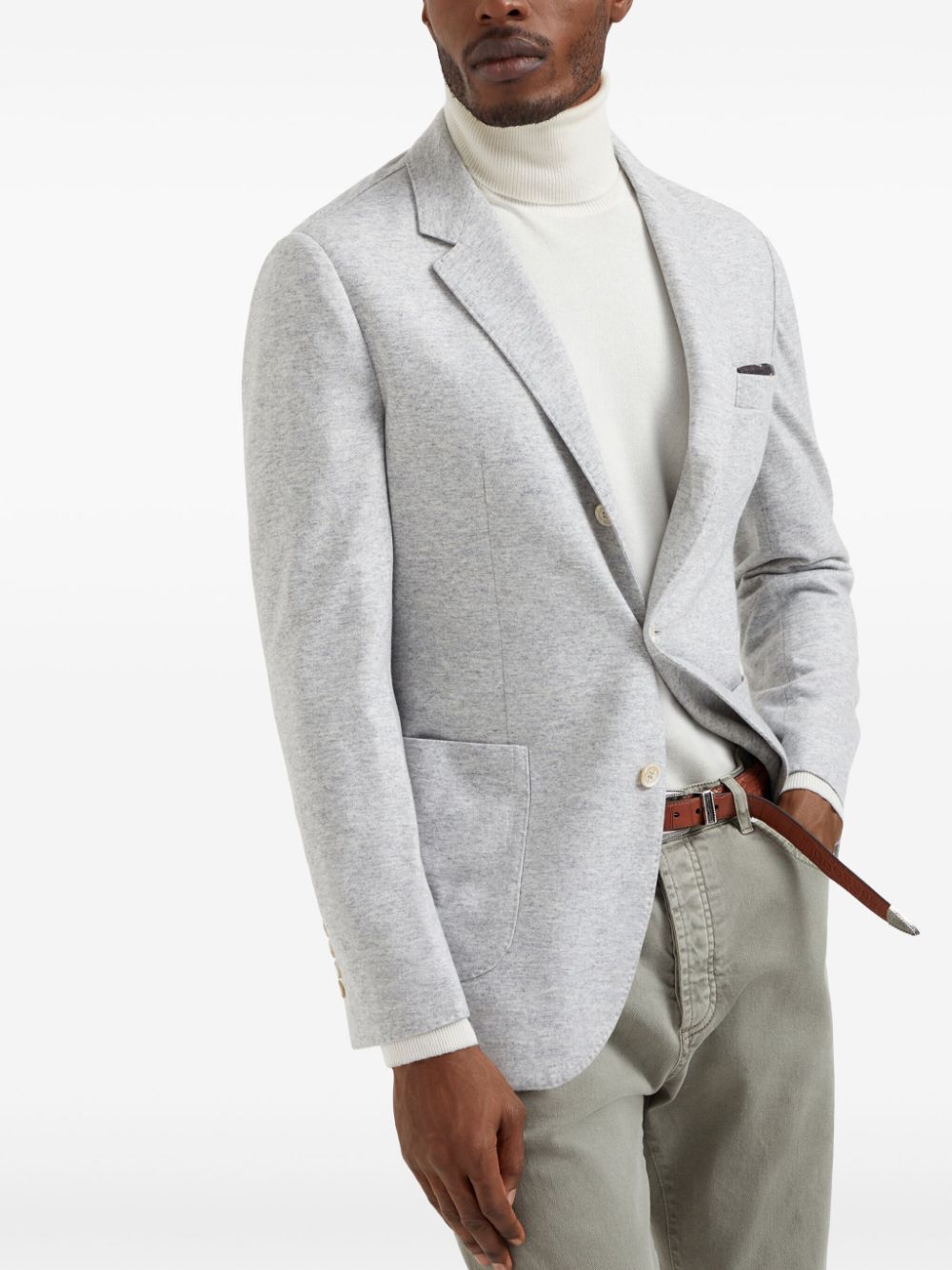 Brunello Cucinelli Jackets Grigio Chiaro Outer: Cashmere