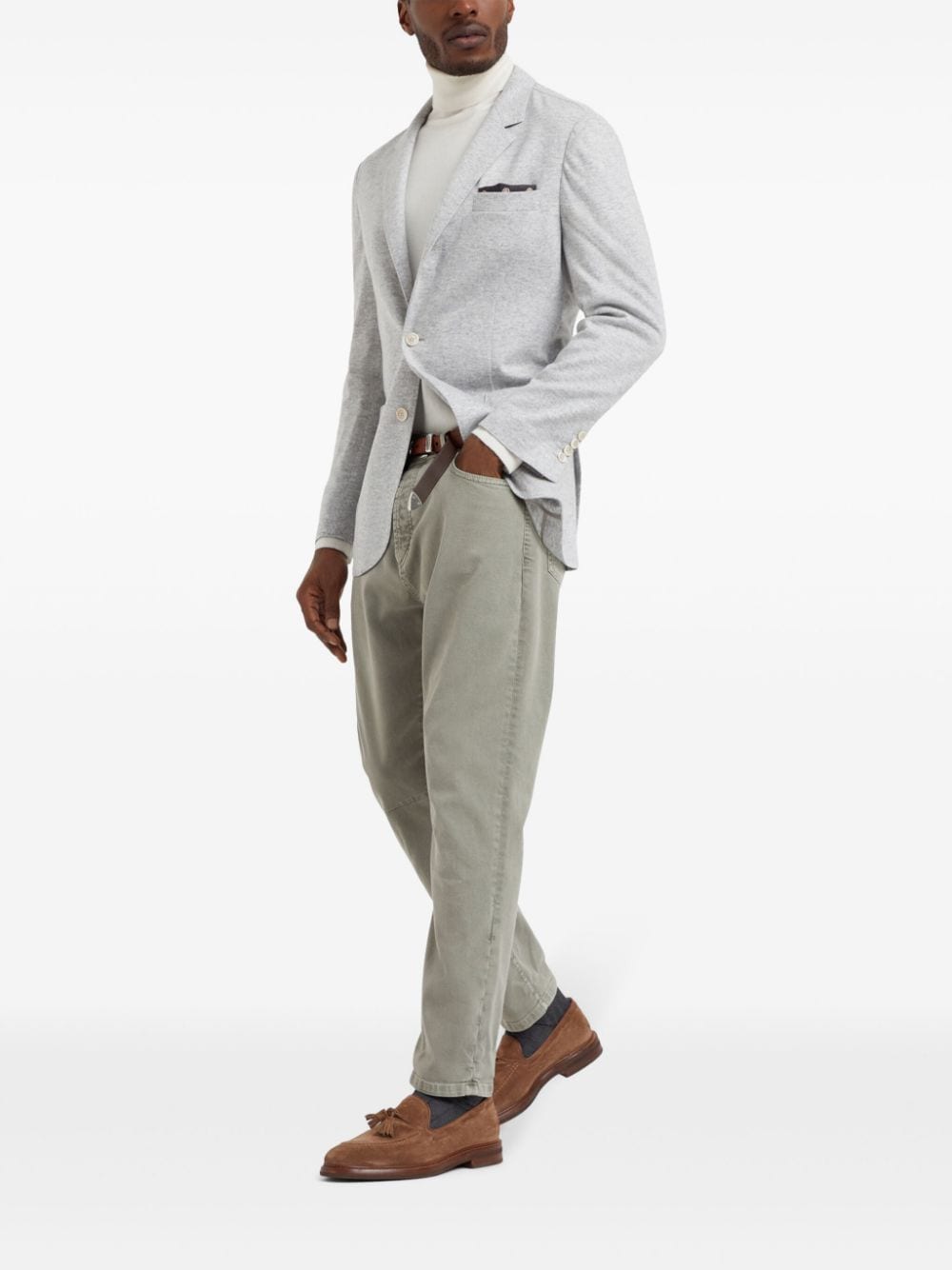 Brunello Cucinelli Jackets Grigio Chiaro Outer: Cashmere
