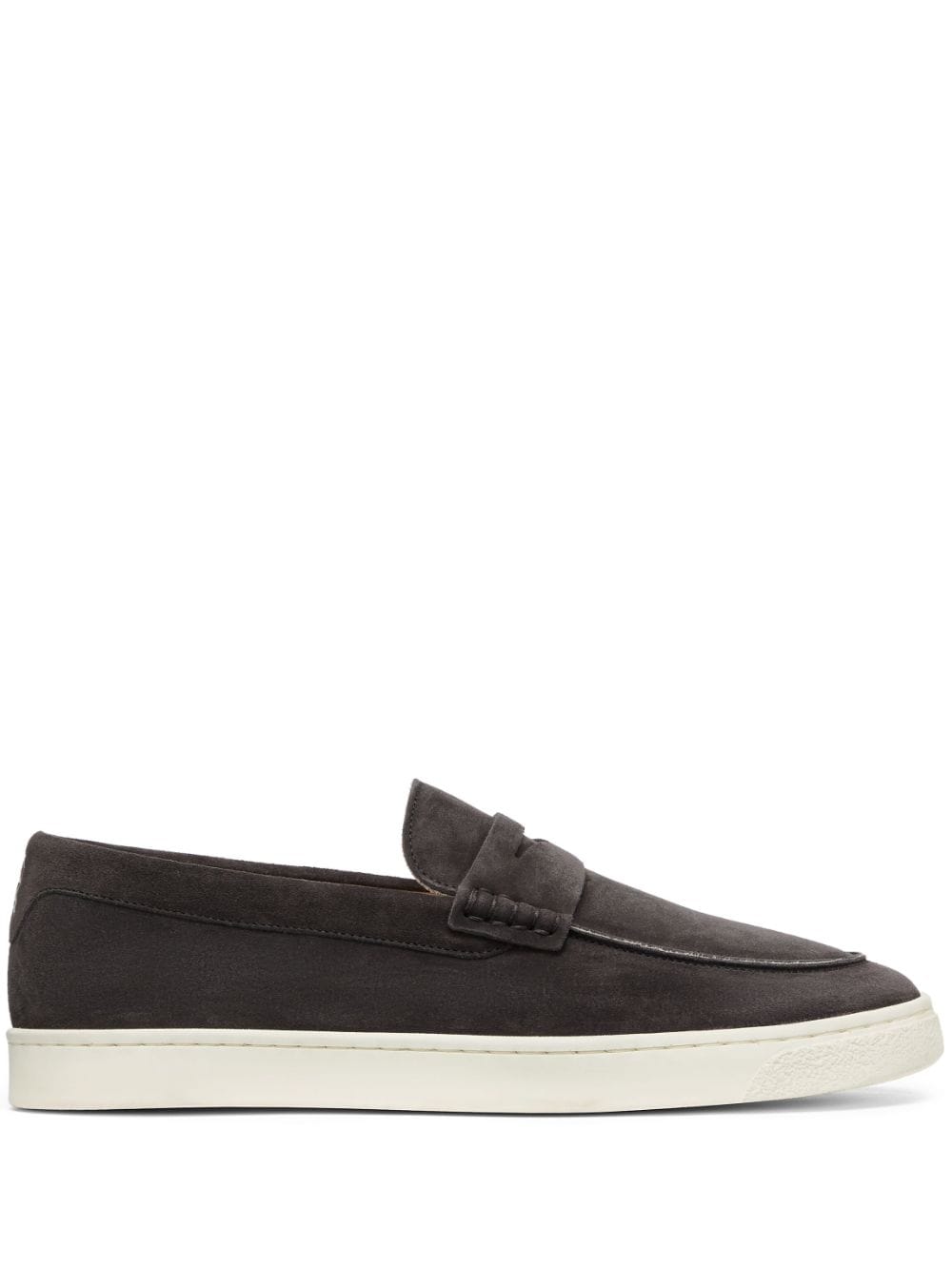 Brunello Cucinelli Flat Shoes Grigio Scuro Outer: Calf Suede