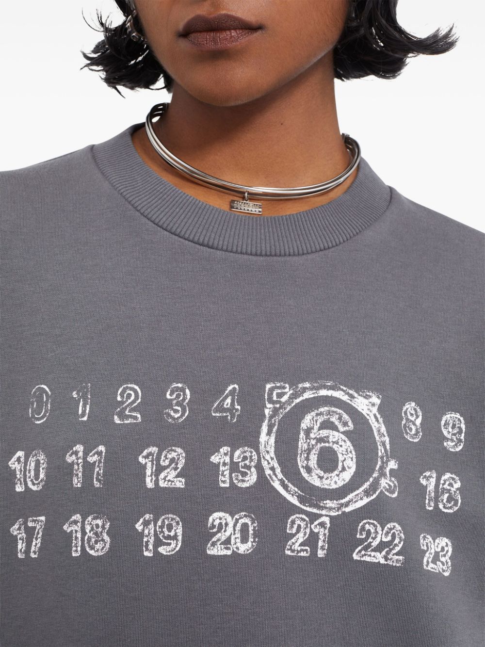 Mm6 Maison Margiela Sweaters Grey Cotton Polyester