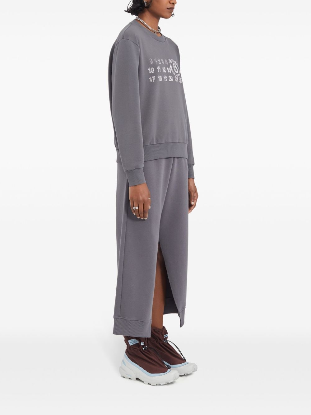 Mm6 Maison Margiela Sweaters Grey Cotton Polyester