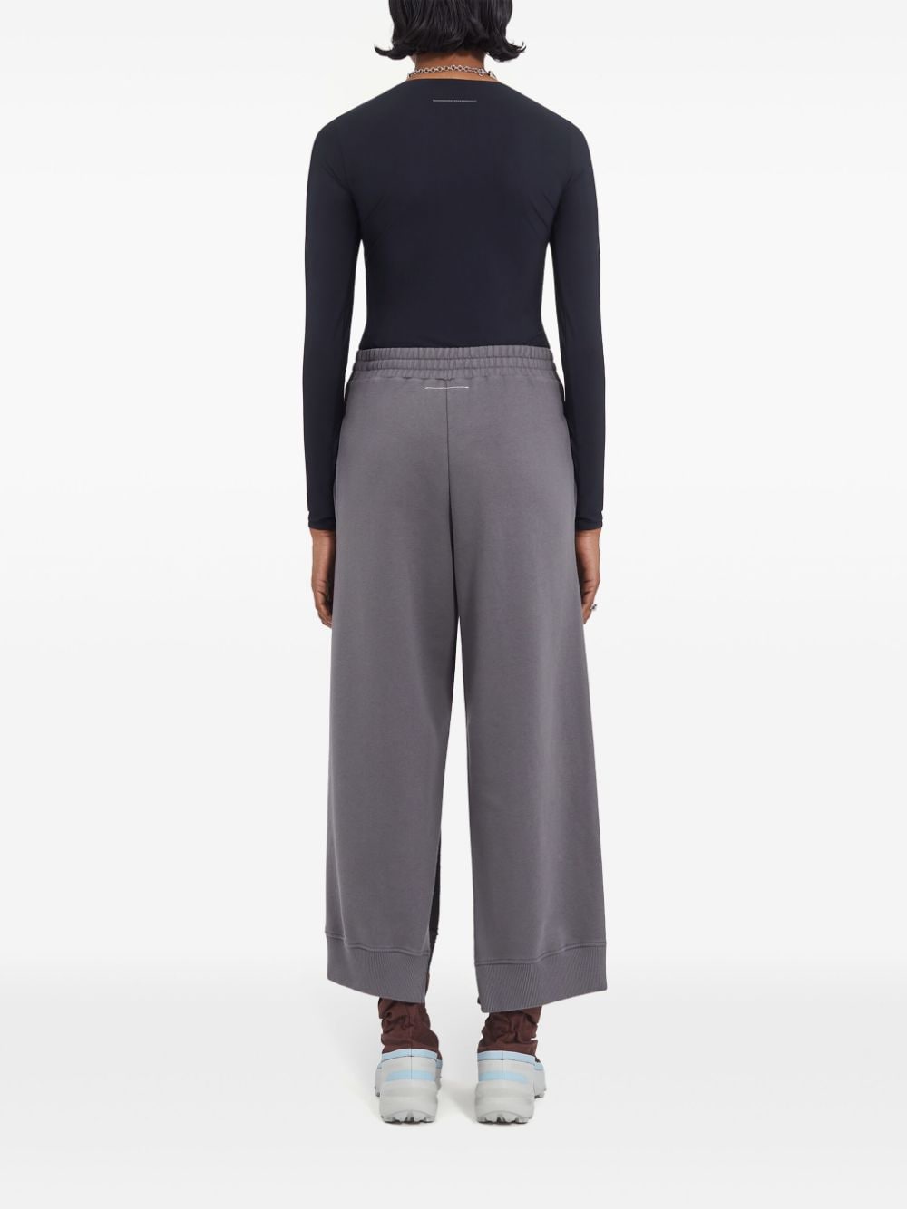 Mm6 Maison Margiela Trousers Grey Cotton Polyester