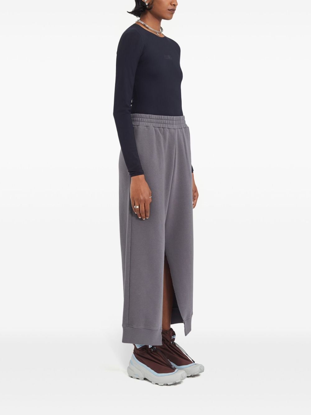 Mm6 Maison Margiela Trousers Grey Cotton Polyester