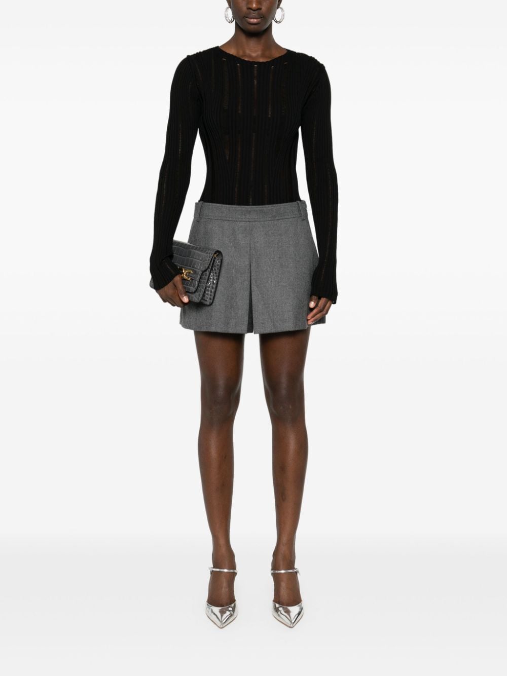 Tom Ford Shorts Grey Virgin Wool