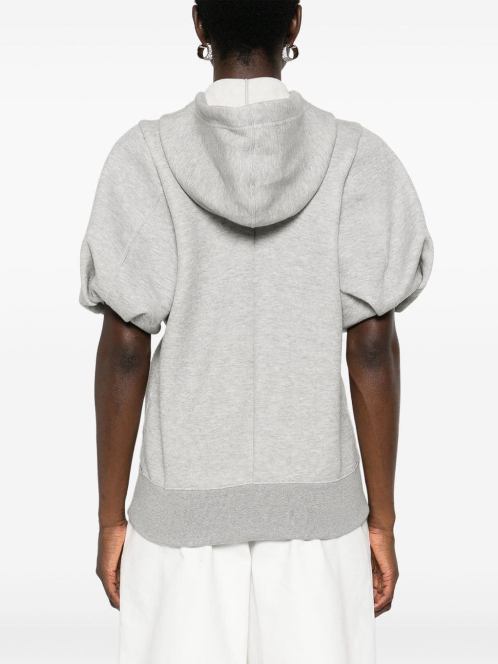 Sacai Sweaters Grey Cotton Polyester