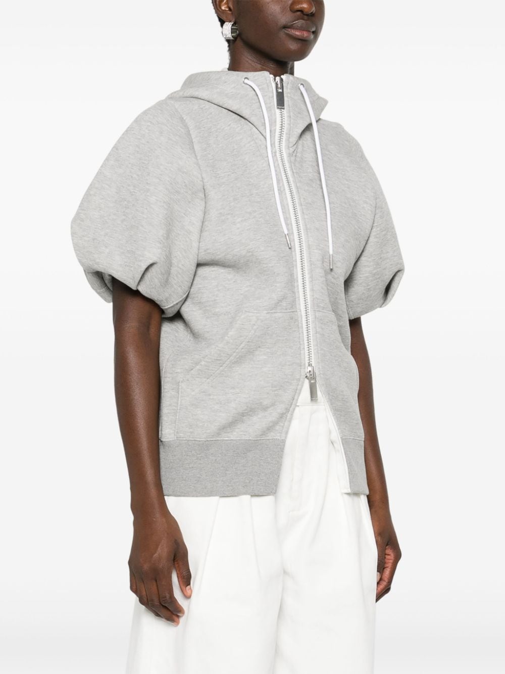 Sacai Sweaters Grey Cotton Polyester