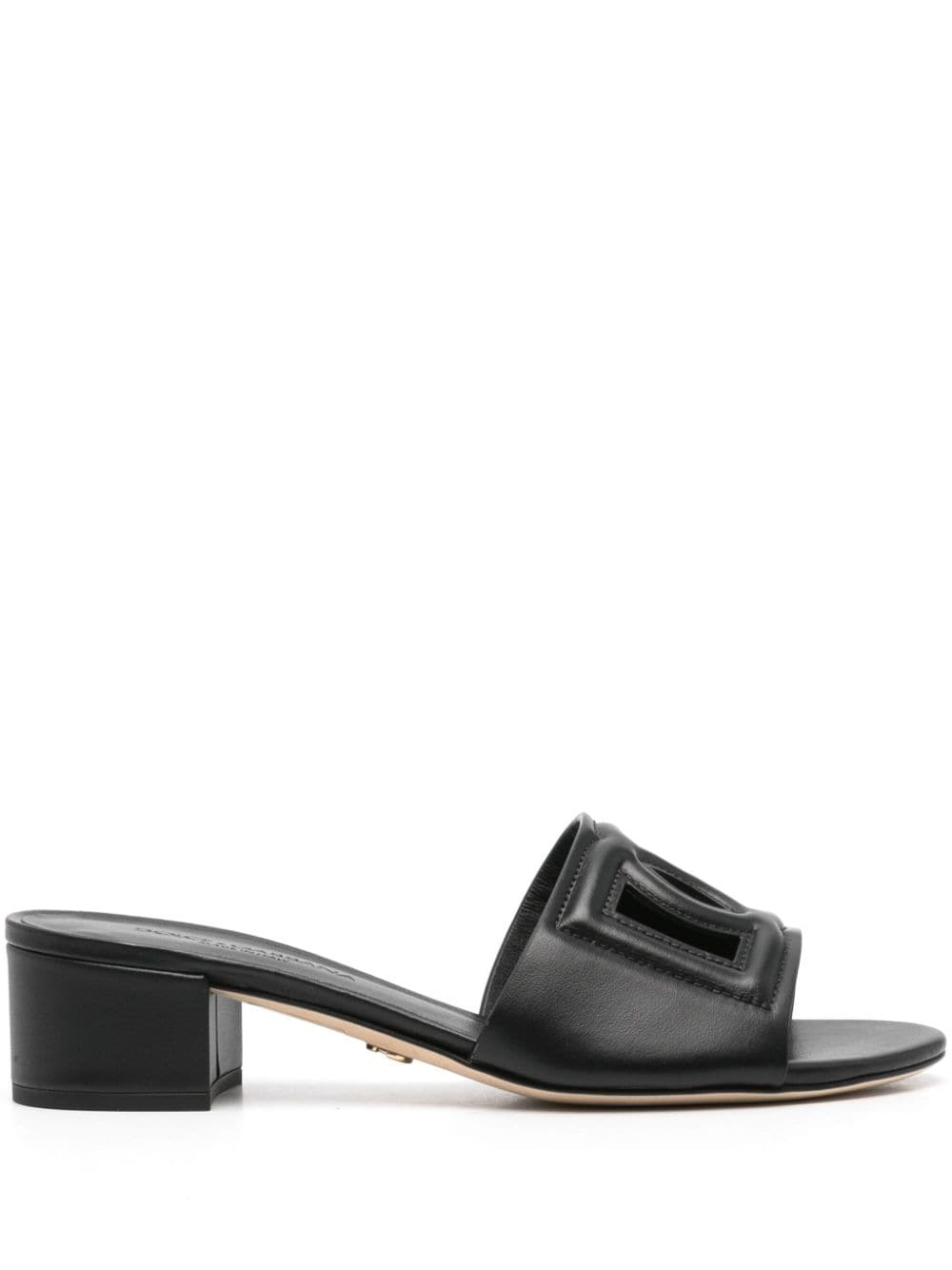 Dolce & Gabbana Sandals Black Furs Skins->leather100 %