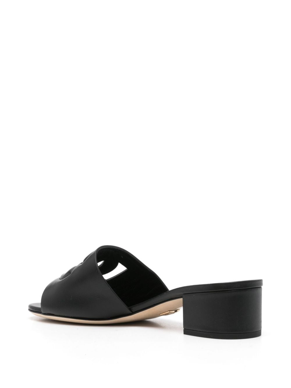Dolce & Gabbana Sandals Black Furs Skins->leather100 %