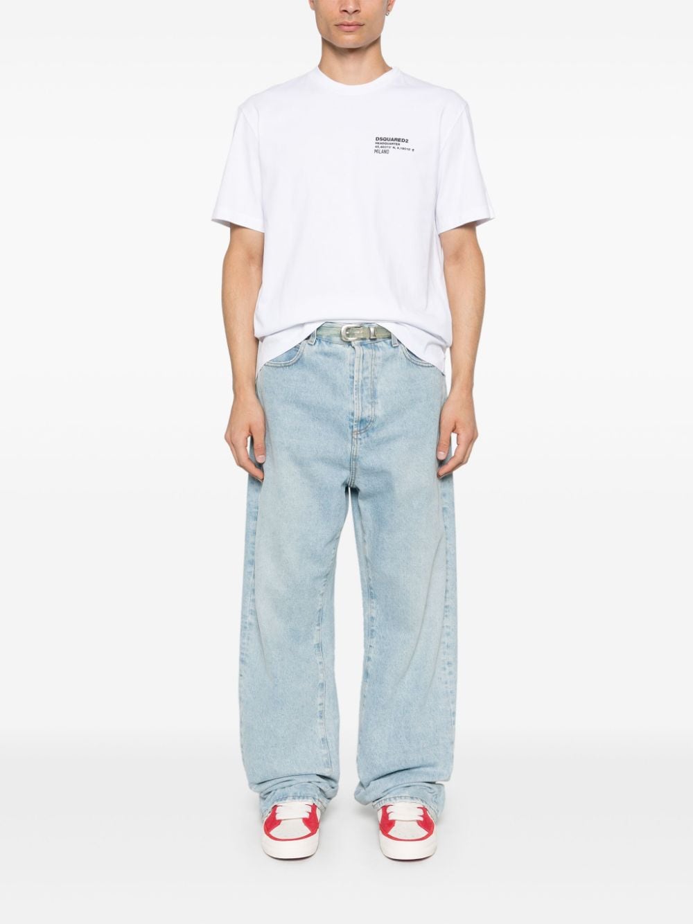Dsquared2 T-Shirts And Polos White Cotton