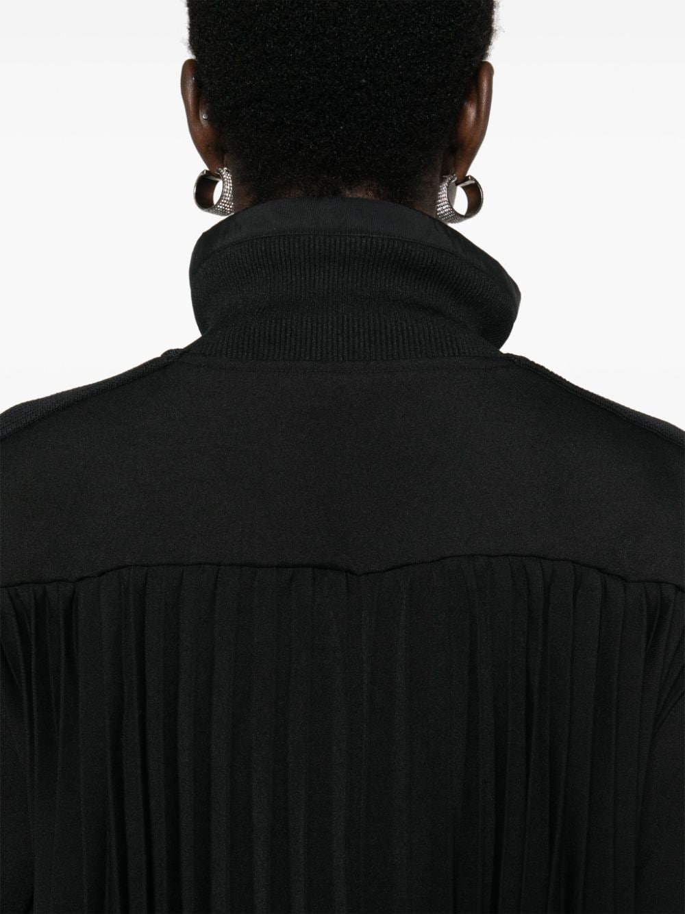 Sacai Coats Black Polyester