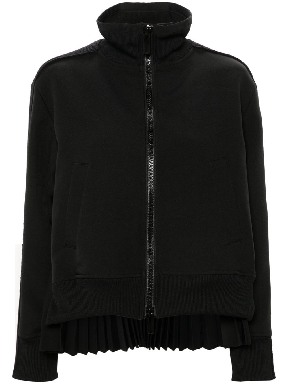Sacai Coats Black Polyester