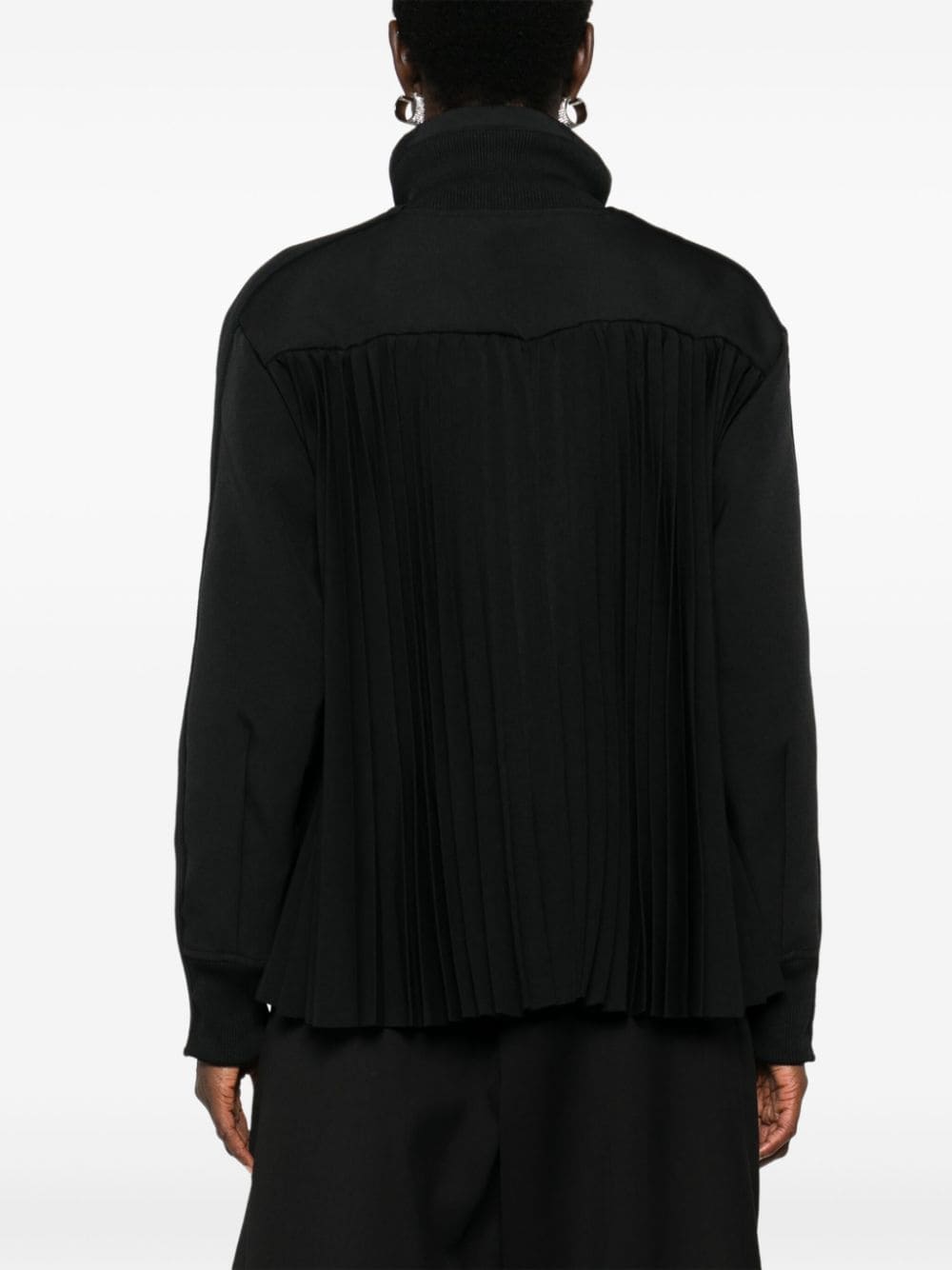 Sacai Coats Black Polyester