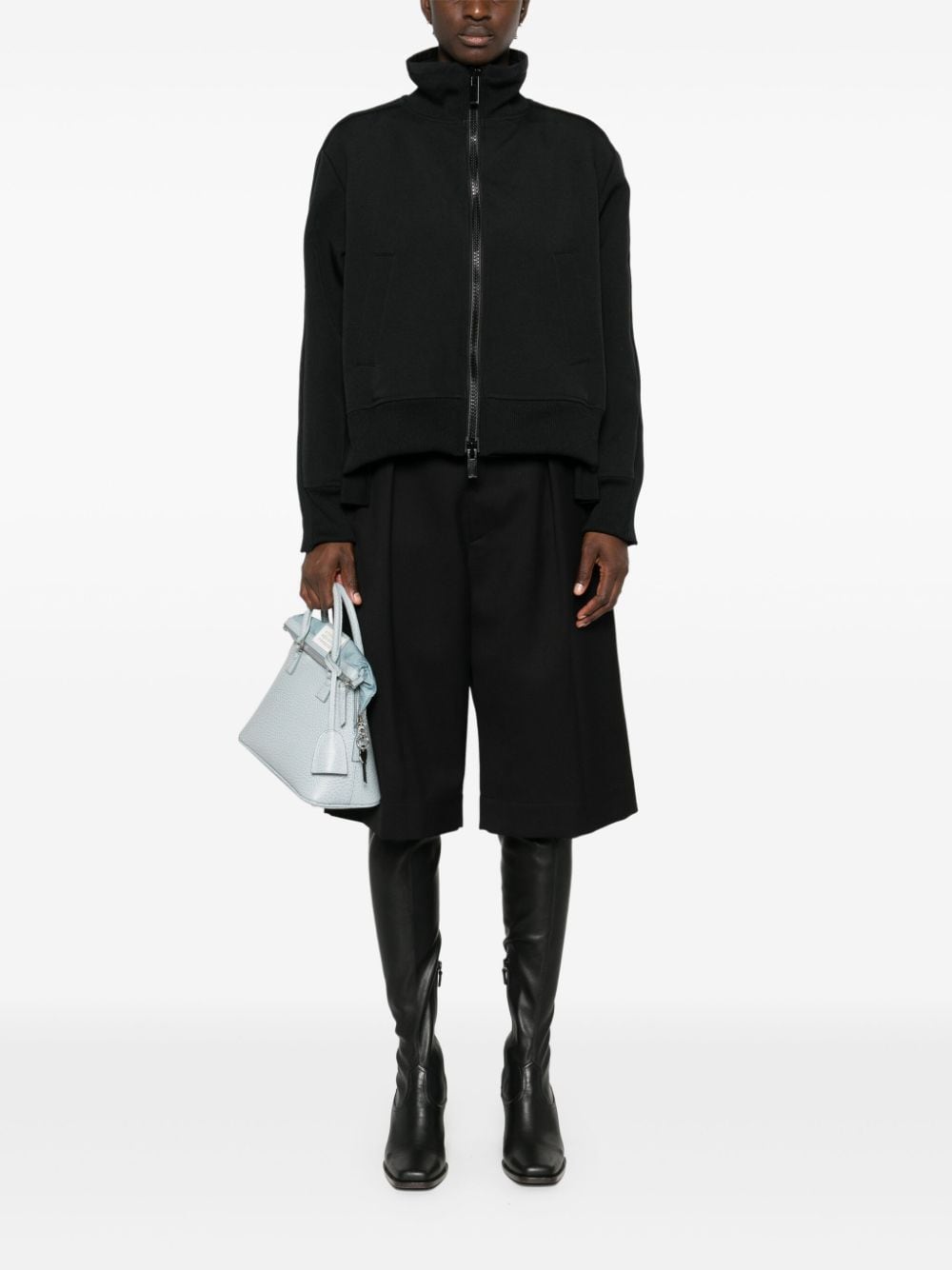 Sacai Coats Black Polyester