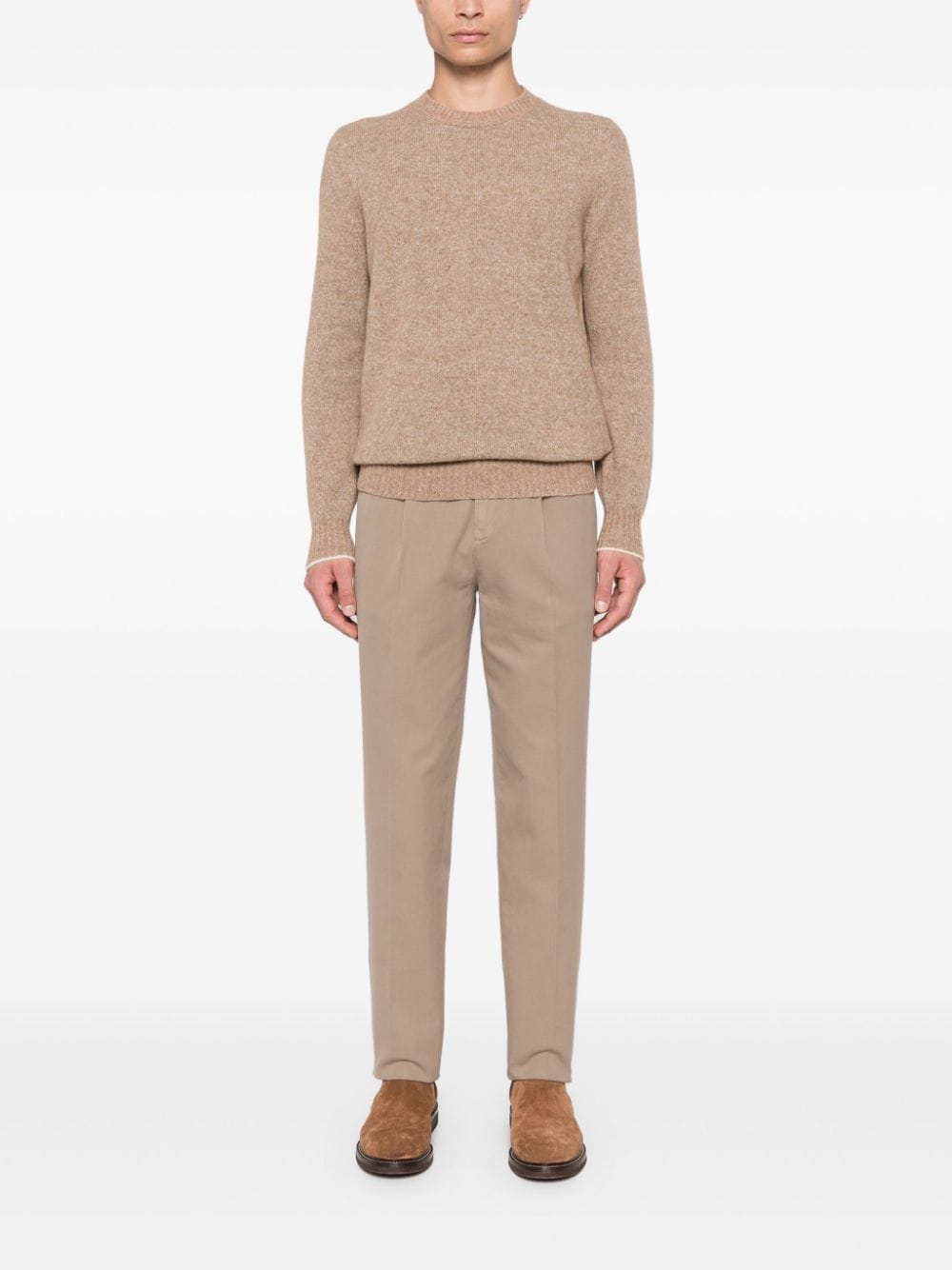 Brunello Cucinelli Trousers Marrone Cotton