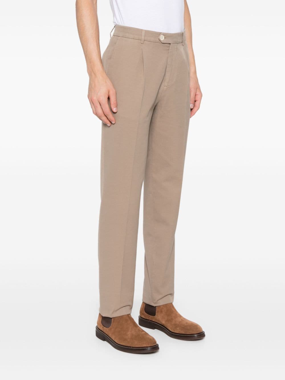 Brunello Cucinelli Trousers Marrone Cotton