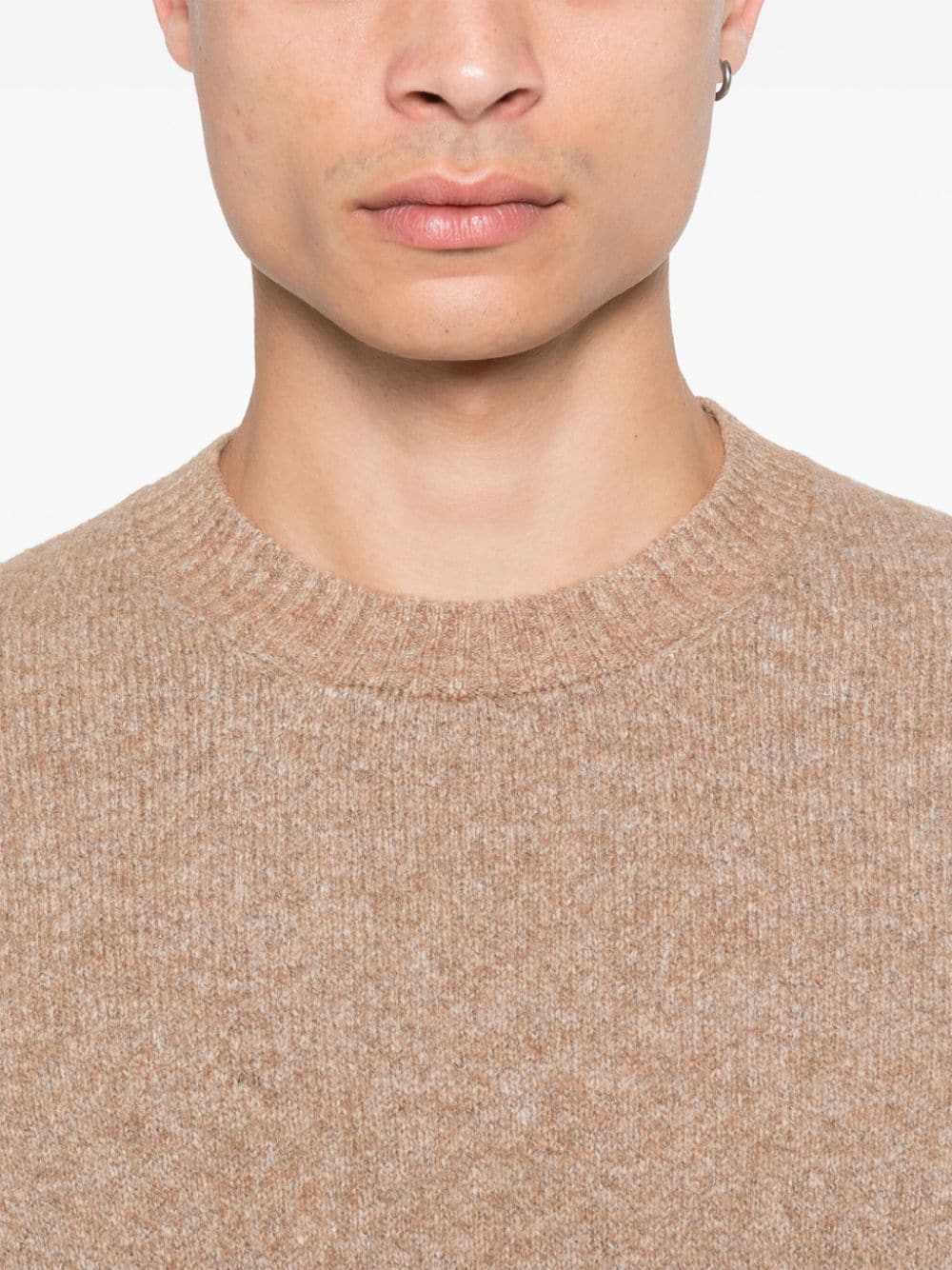 Brunello Cucinelli Sweaters Cammello Alpaca Cotton Polyamide Wool