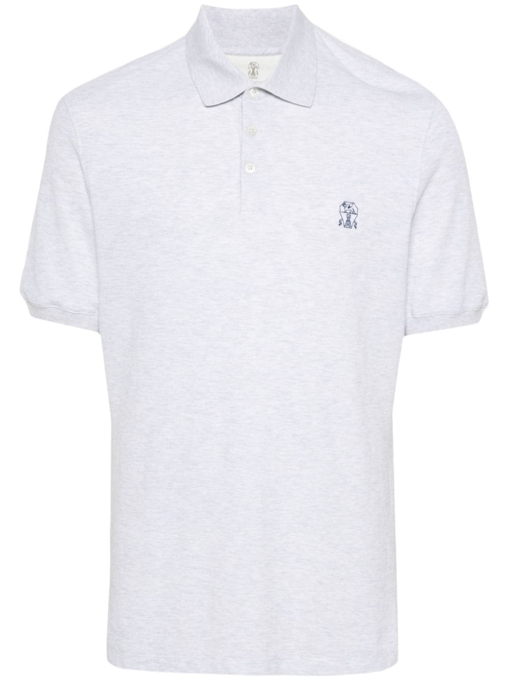 Brunello Cucinelli T-Shirts And Polos Grigio Chiaro Cotton