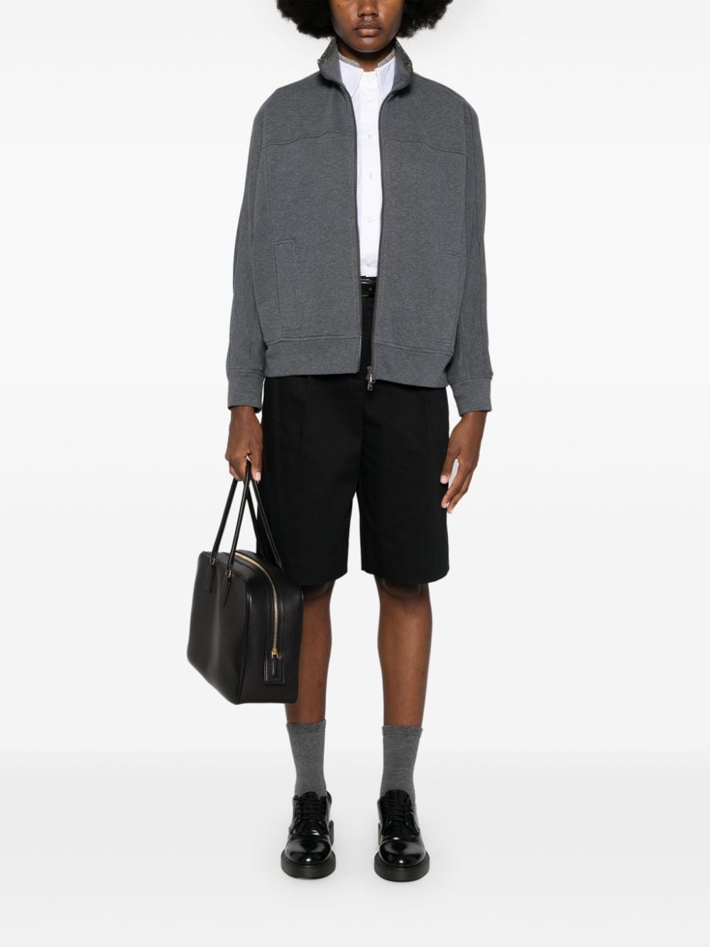 Brunello Cucinelli Sweaters Grigio Cotton