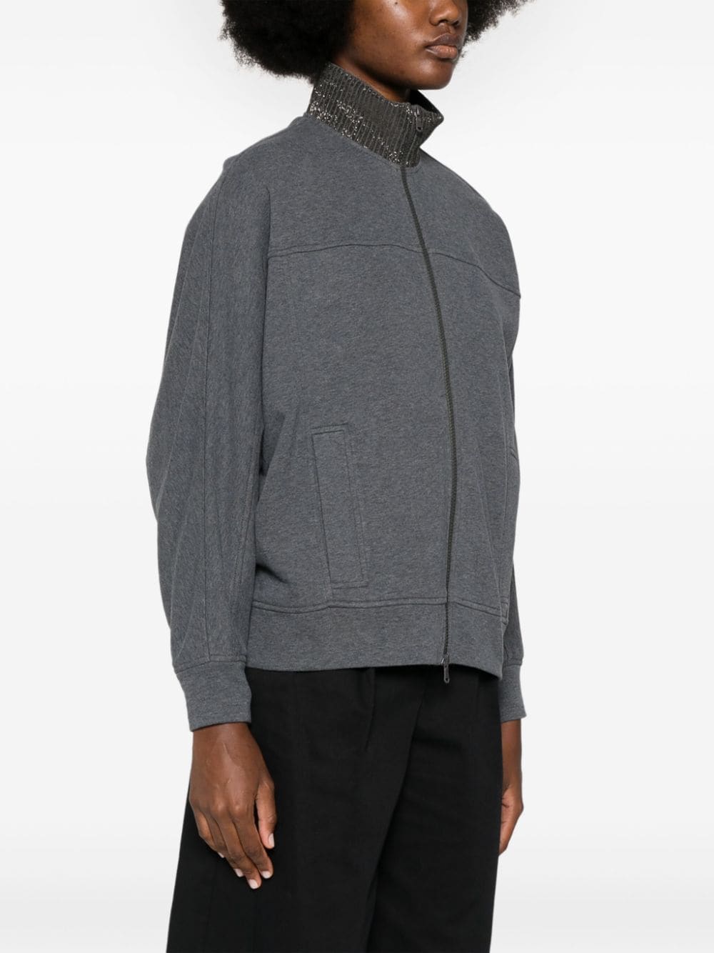 Brunello Cucinelli Sweaters Grigio Cotton