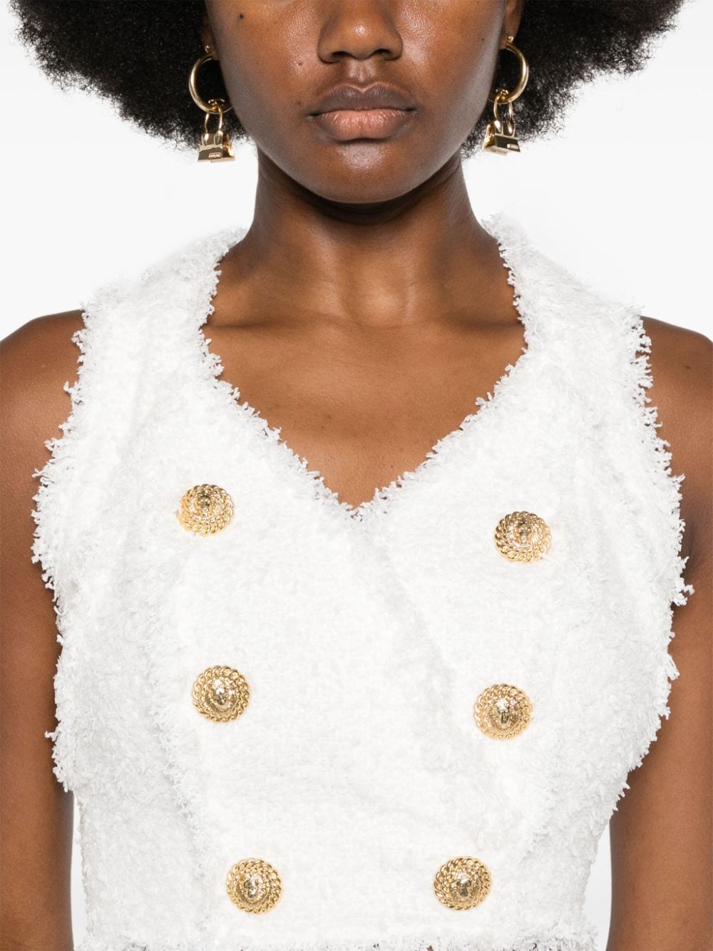 Balmain Top White Polyamide