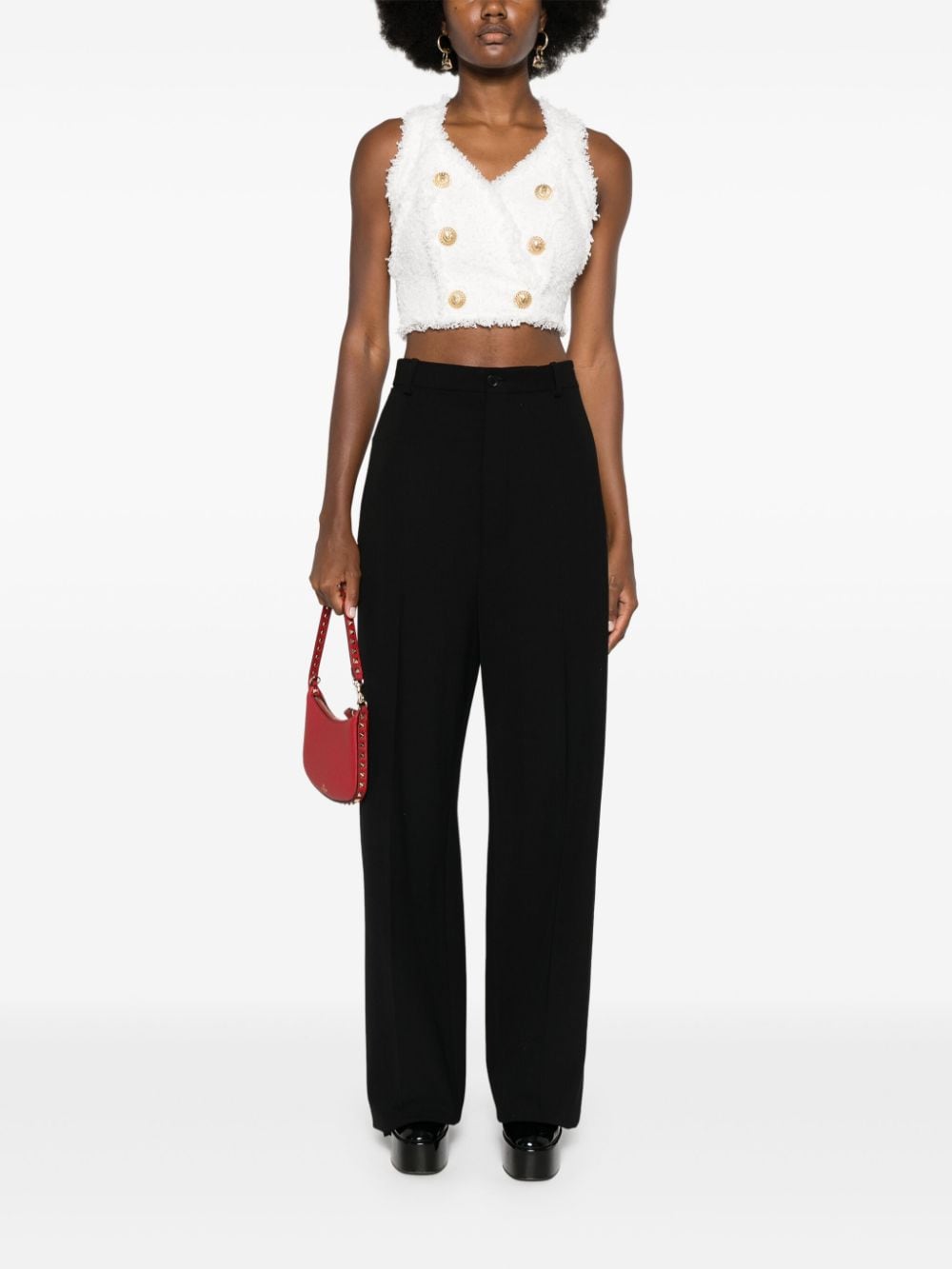 Balmain Top White Polyamide
