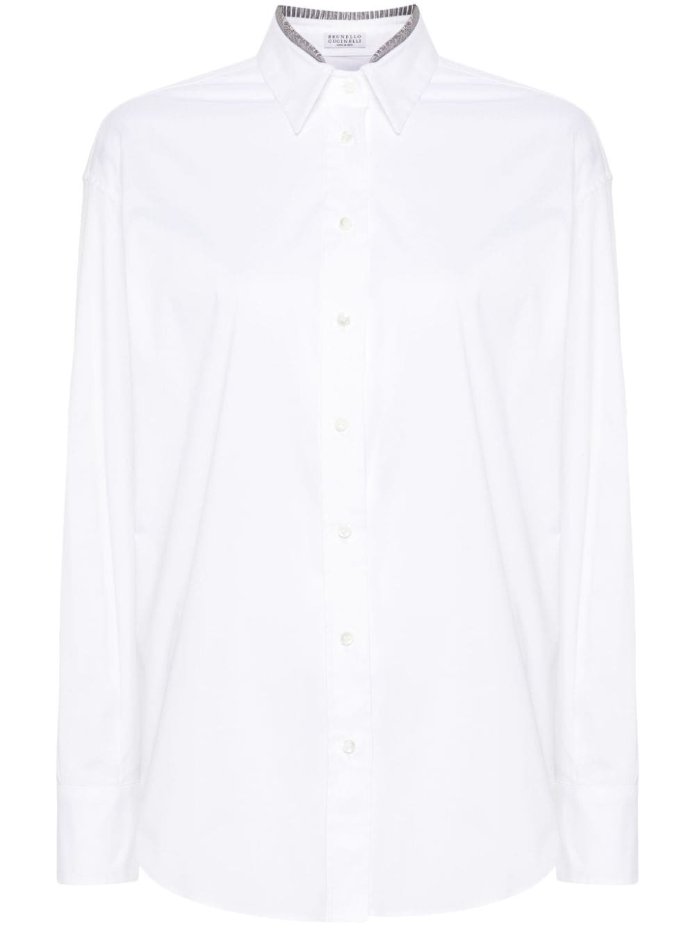 Brunello Cucinelli Shirts Bianco Cotton
