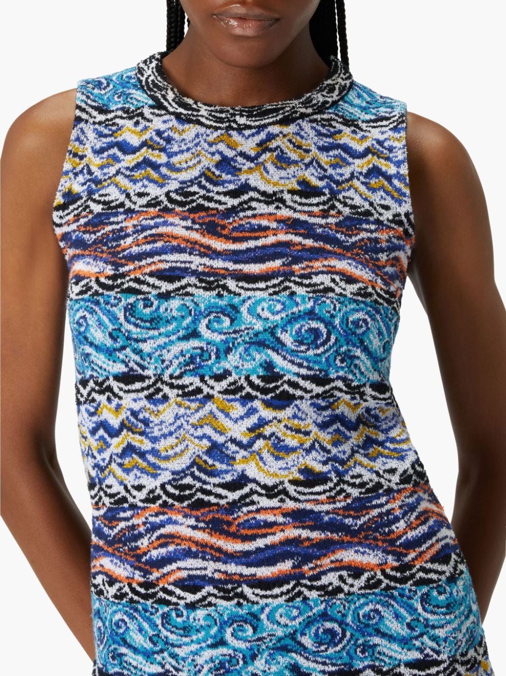 Missoni Dresses Clear Blue Polyester Elastane