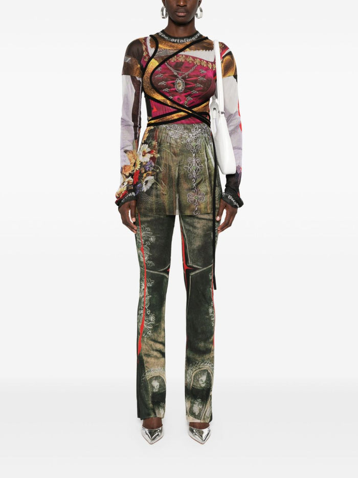 Ottolinger Trousers Beige Polyester Elastane