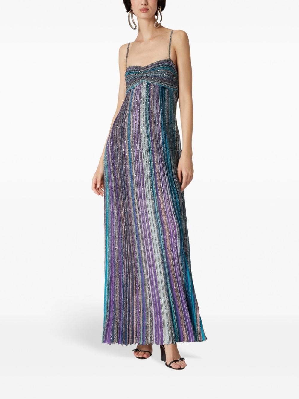 Missoni Dresses Clear Blue Polyester Elastane