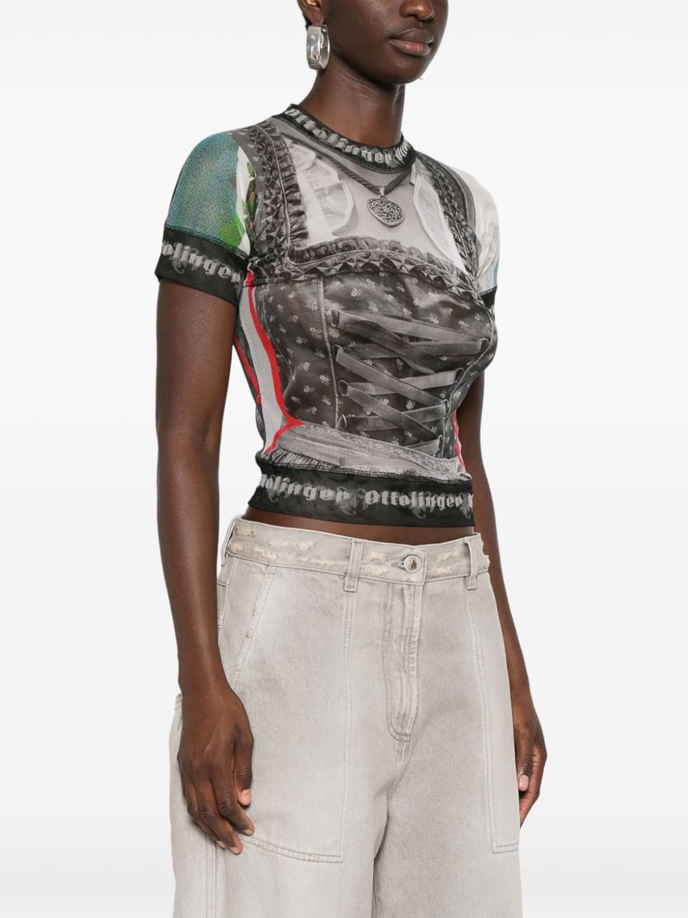 Ottolinger T-Shirts And Polos Beige Polyester Elastane