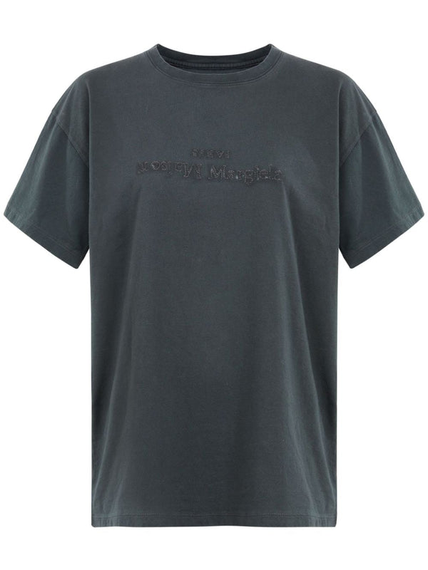 Maison Margiela Logo-embroidered cotton T-shirt