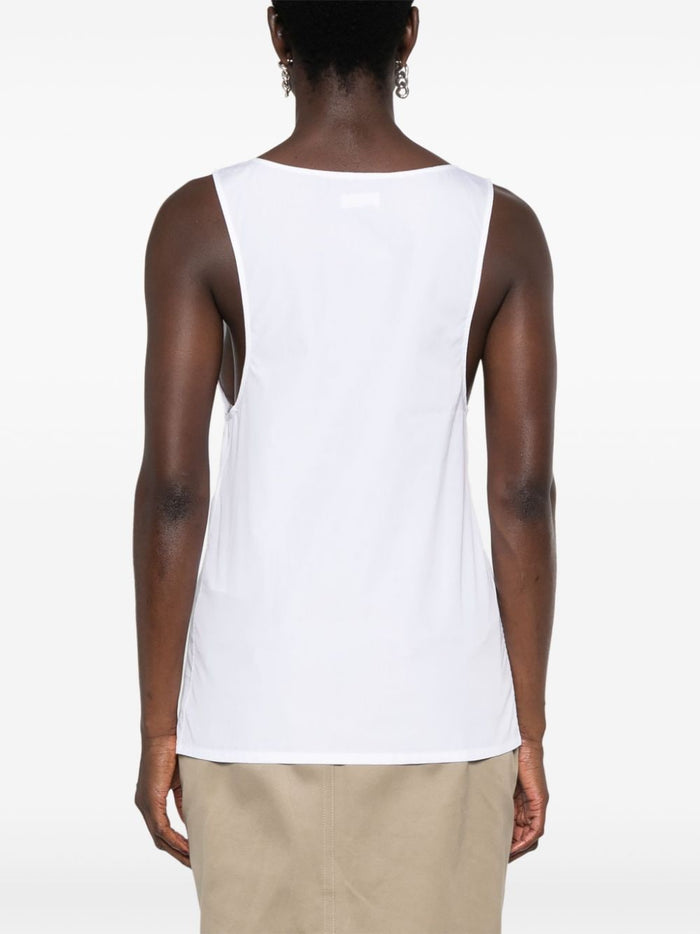Saint Laurent Top White Natural (veg)->cotton100.0 %