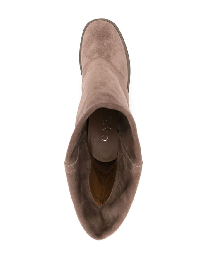 Casadei Boots Beige Suede