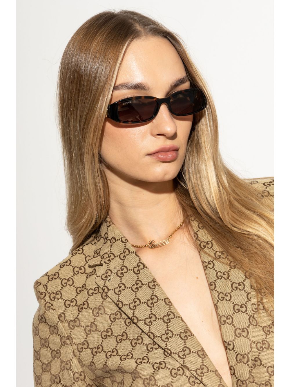 Gucci Sunglasses Brown Polyurethane