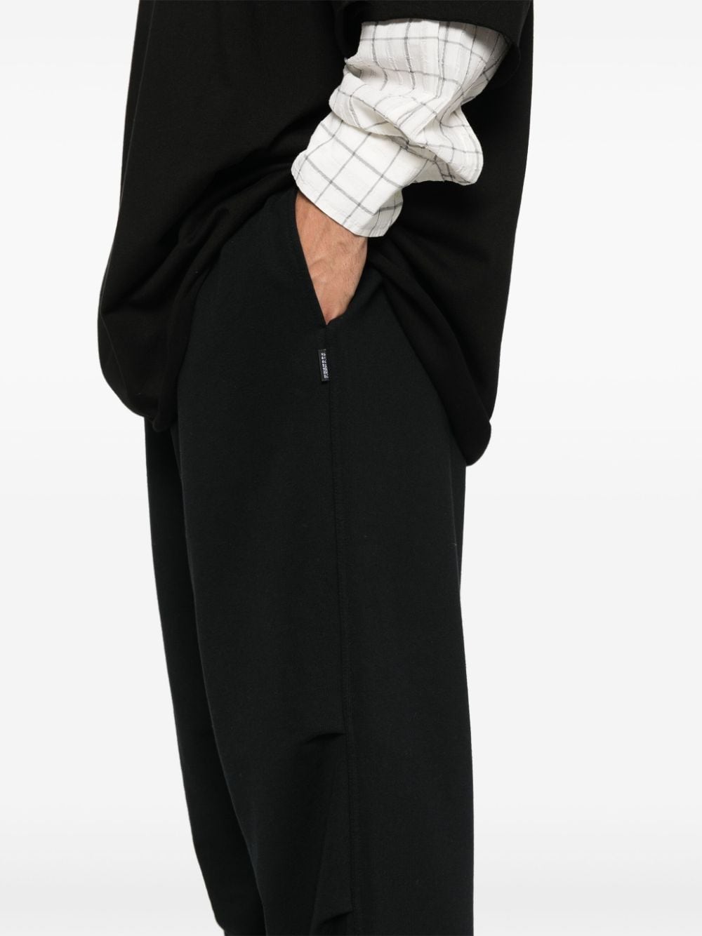 Mm6 Maison Margiela Trousers Black Cotton Polyester