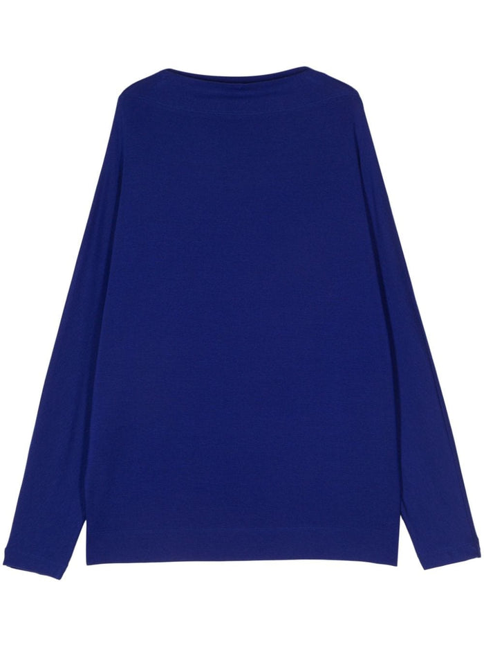 Issey Miyake Sweaters Blue Lyocell Polyurethane