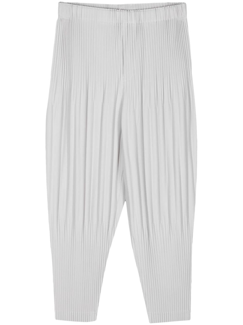 Homme Plisse Issey Miyake Trousers Light Grey Polyester