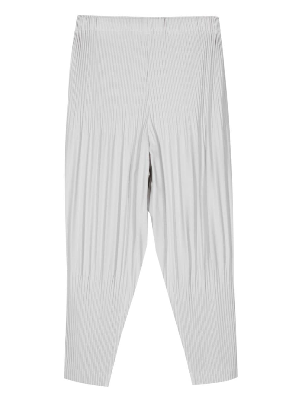 Homme Plisse Issey Miyake Trousers Light Grey Polyester