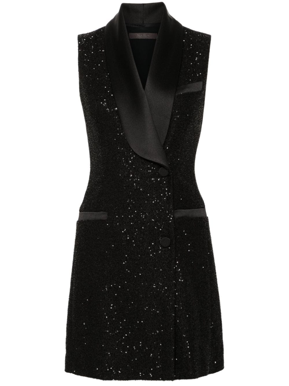 Max Mara Pianoforte Dresses Black Viscose