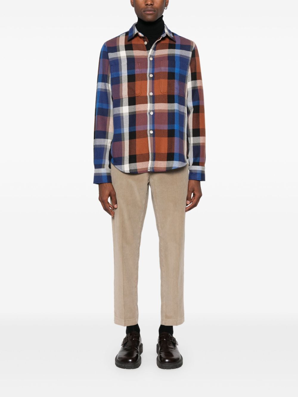 Ps By Paul Smith Shirts Blue Cotton