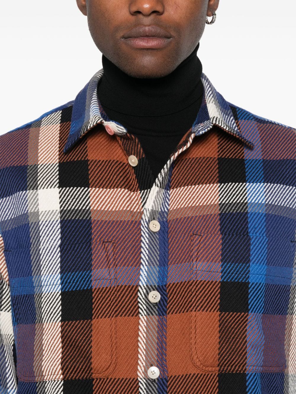 Ps By Paul Smith Shirts Blue Cotton