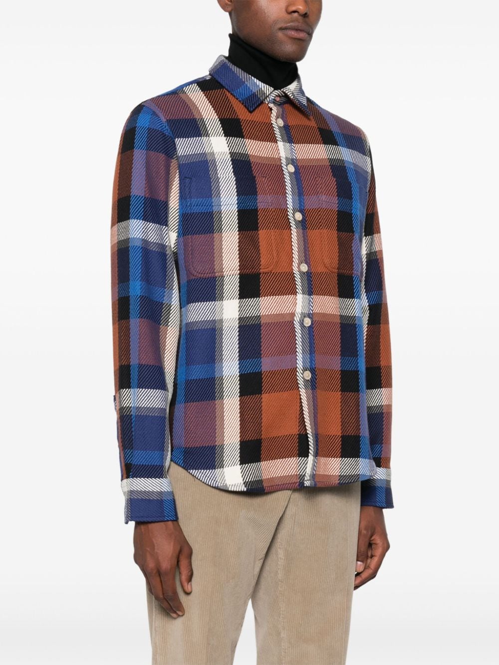 Ps By Paul Smith Shirts Blue Cotton