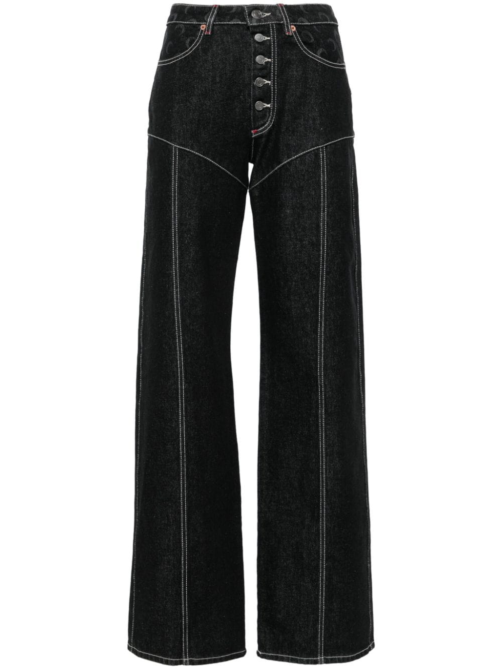 Marine Serre Jeans Black Cotton