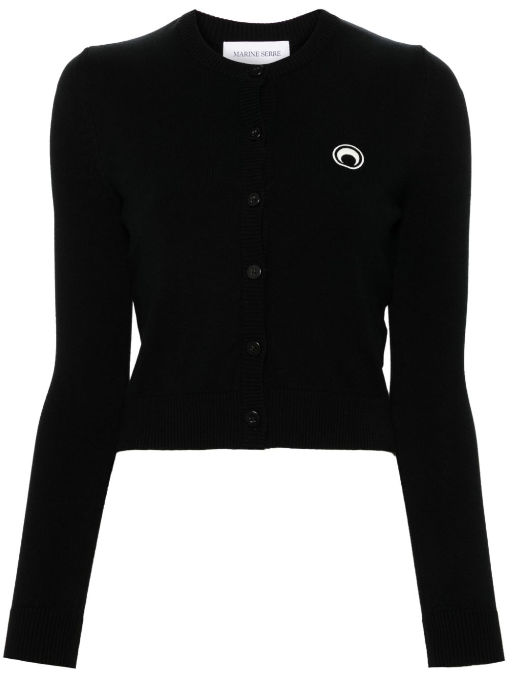 Marine Serre Sweaters Black Viscose Elastane