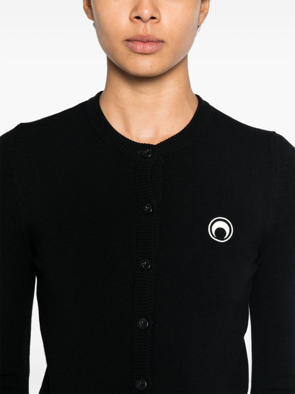 Marine Serre Sweaters Black Viscose Elastane