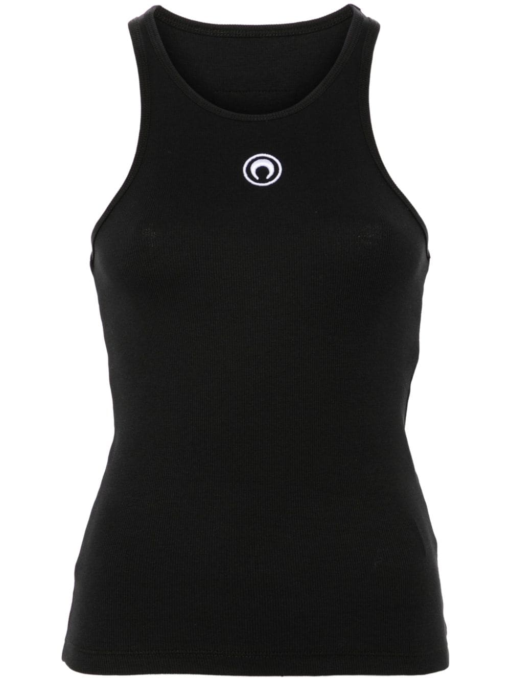 Marine Serre Top Black Cotton Elastane