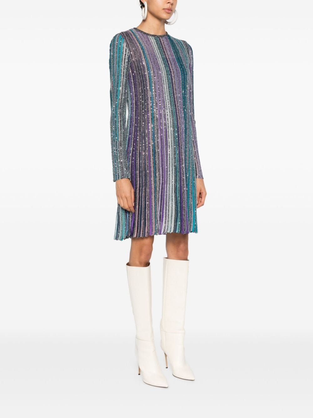 Missoni Dresses Clear Blue Polyester Elastane