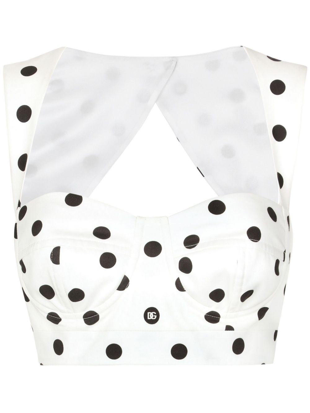Dolce & Gabbana Top White Cotton Elastane