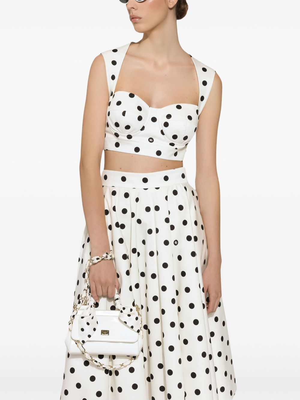 Dolce & Gabbana Top White Cotton Elastane